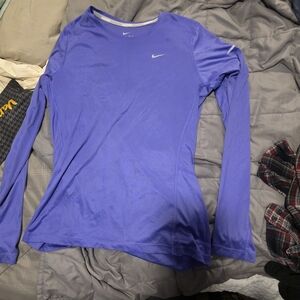 Nike Women's Blue Long Sleeve Top